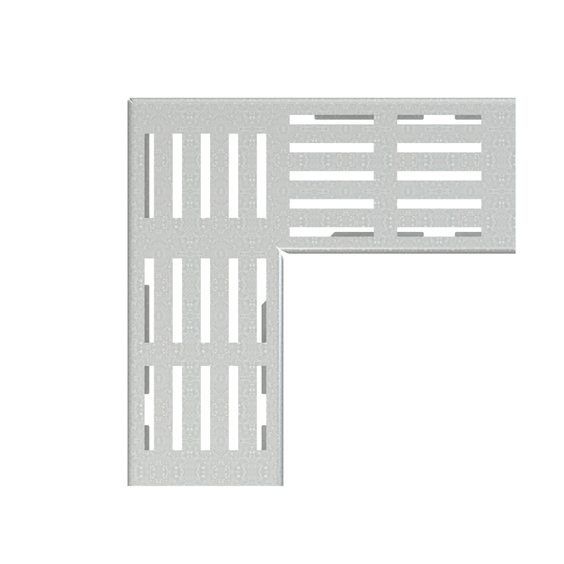 Rošt Alcadrain (Alcaplast) pro drenážní žlab rohový 100 mm, pozinkovaná ocel ADZ-R121R