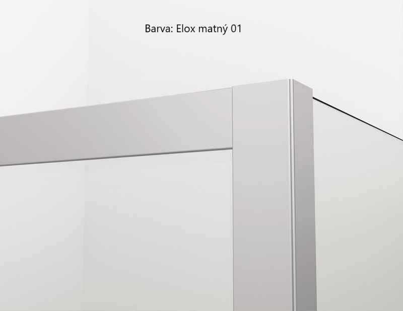 Boční stěna / Walk - in Ronal Top - Line S Atyp na zaměření 0 - 800 x 2000 mm, matný elo x /sklo čiré