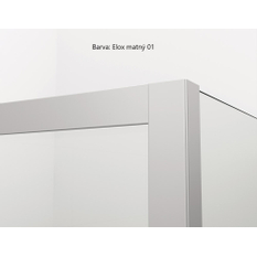 Boční stěna / Walk - in Ronal Top - Line S Atyp na zaměření 0 - 800 x 2000 mm, matný elo x /sklo čiré