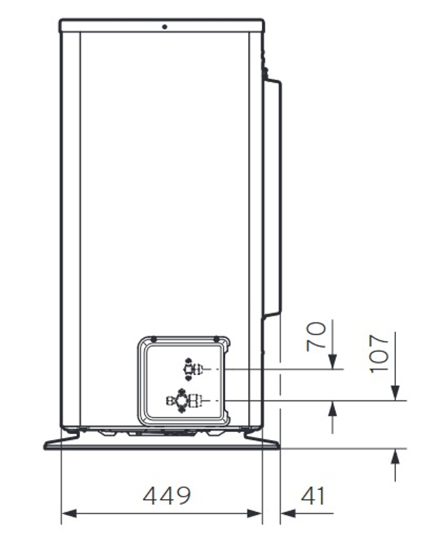 Systém tepelného čerpadla Protherm GeniaAir Split venkovní jednotka HA 7-5 OS 230V a hydraulická věž HA 7-5 STB