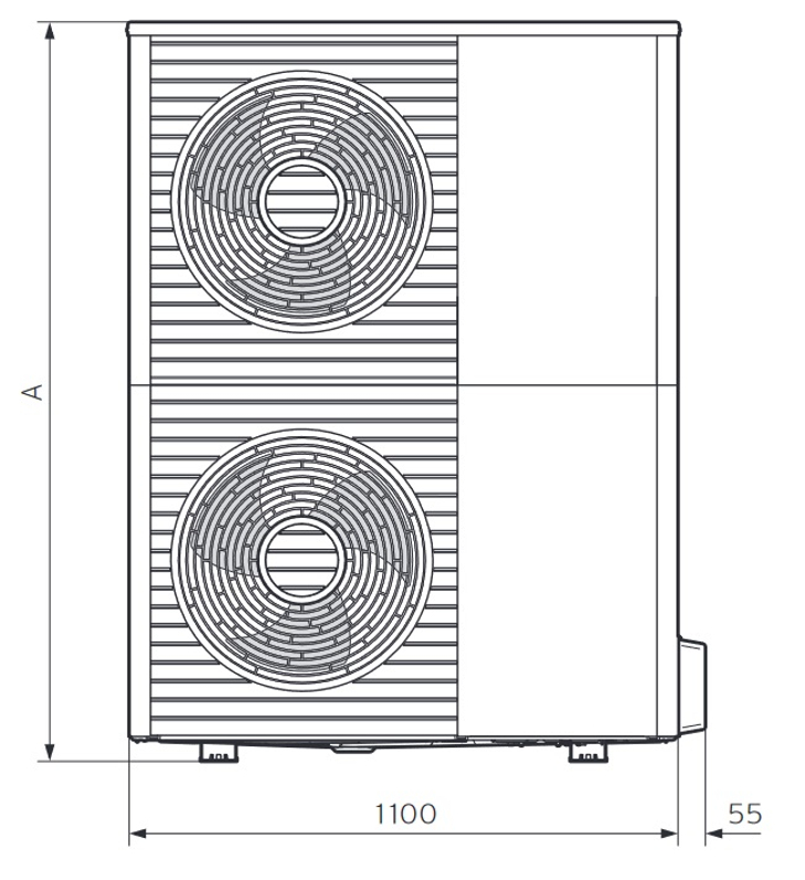 Systém tepelného čerpadla Protherm GeniaAir Split venkovní jednotka HA 12-5 OS 400V a hydraulická věž HA 12-5 STB