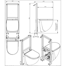 Kompaktní WC s přečerpáním Sanicompact Comfort +