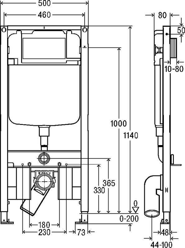 WC prvek Viega Prevista Dry 8523