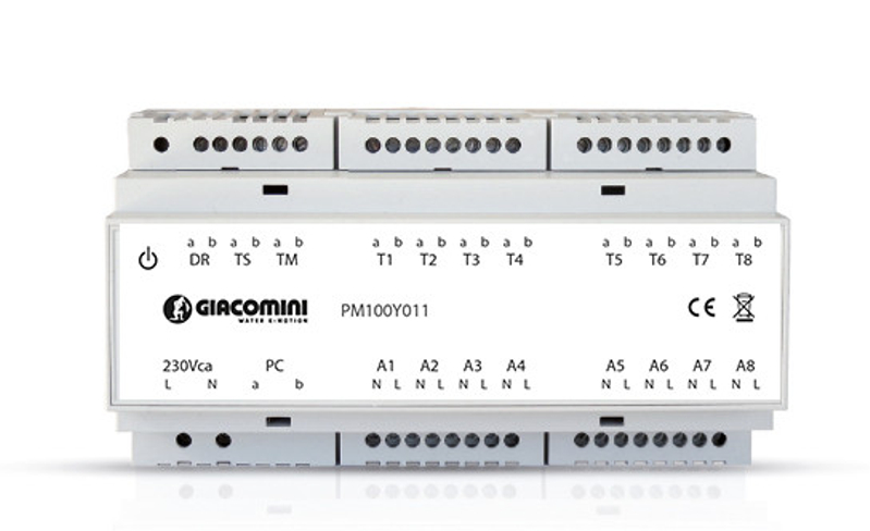 Modul připojojovací Giacomini s termoelektrickými hlavami, 230V