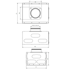 Rozdělovač/Sběrač Kermi x-well VMF 2 DN125 pro ploché potrubí 132 x 52 mm