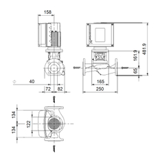 Čerpadlo oběhové Grundfos TPE2 40-80 N-A-F-A-BQQE-CDB