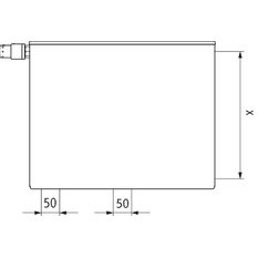 Radiátor Kermi therm-x2 Plan-Vplus PTP 22 pravý 605 x 1205 mm, 1867 W, RAL3005