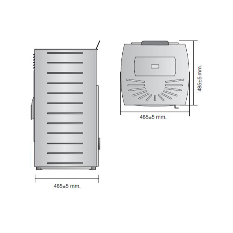 Krbová kamna na pelety Centrometal Centropelet Z 12 kW, červená