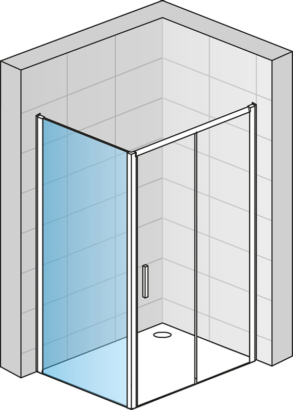 Boční stěna / Walk - in Ronal Top - Line S 1400 x 2000 mm, aluchrom/sklo Durlux