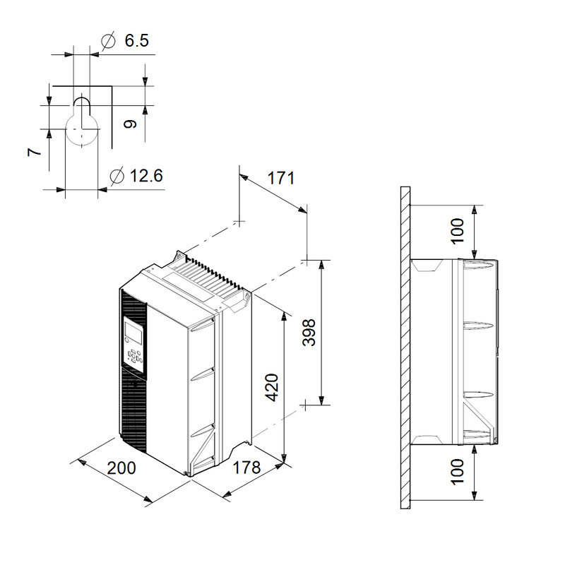 Měnič Grundfos CUE 3x380-500V IP55 3,0kW