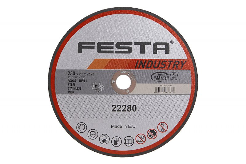 Kotouč řezný FESTA 22280 INDUSTRY na kov 230x2x22,2mm