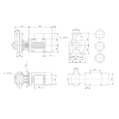 Čerpadlo monoblokové Grundfos NB 125-250/262AAF2AESBQQEQW3