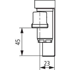 Těleso koupelnové trubkové Kermi Credo Plus 1429 x 550 mm, levé, 694 W, bílé