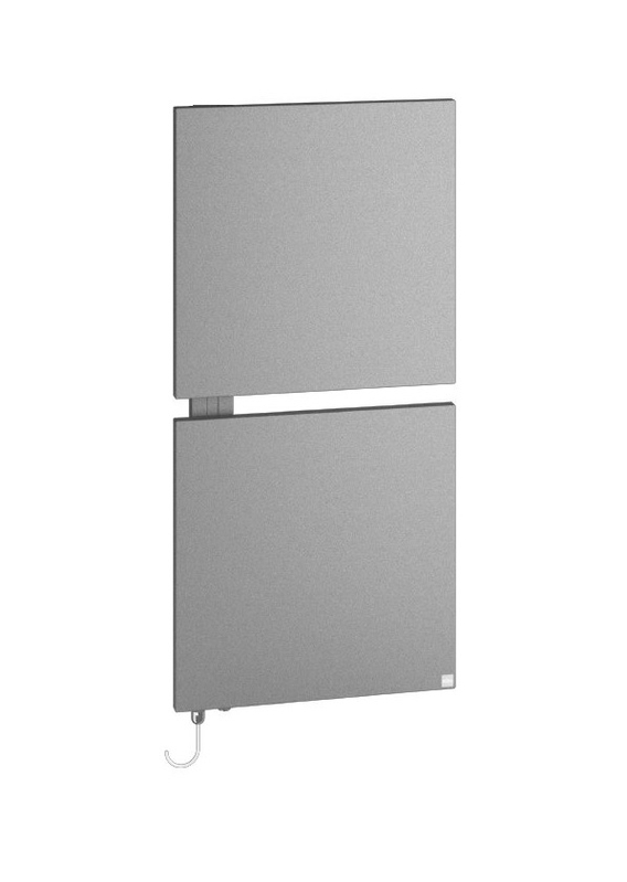 Těleso designové elektrické Kermi Signo-E 1130 x 540 mm, elektrosada WKS vlevo 600 W, stříbrné