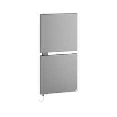 Těleso designové elektrické Kermi Signo-E 1130 x 540 mm, elektrosada WKS vlevo 600 W, stříbrné