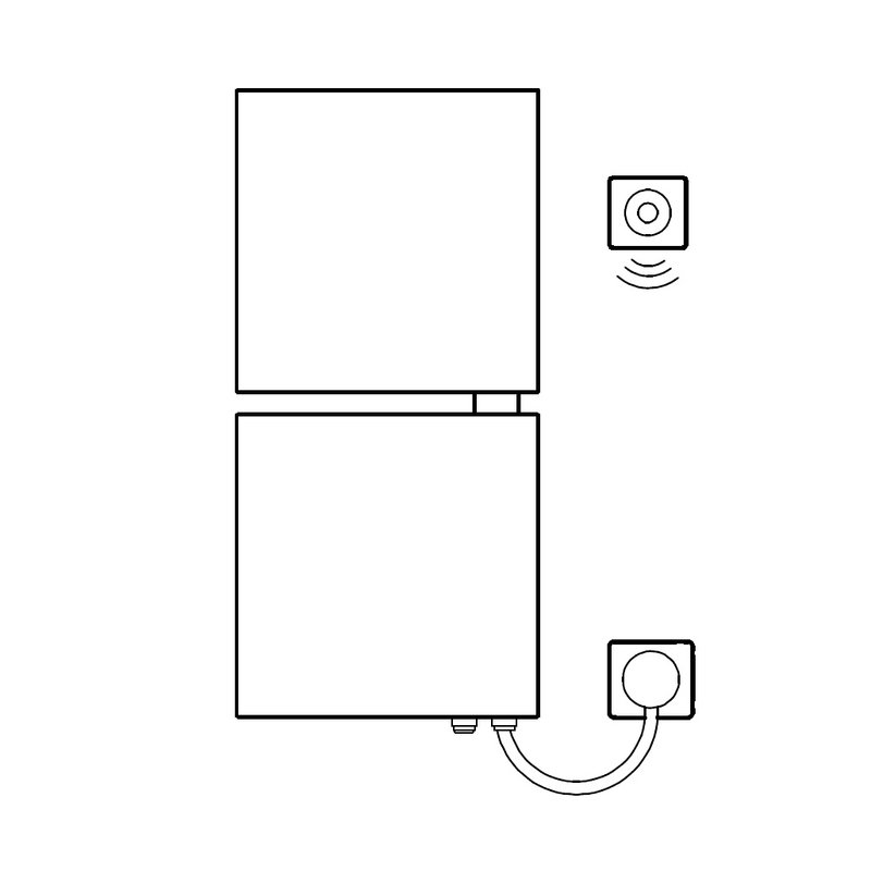 Těleso designové elektrické Kermi Signo-E 1130 x 540 mm, elektrosada WFS vpravo 600 W, stříbrné