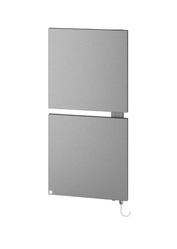 Těleso designové elektrické Kermi Signo-E 1130 x 540 mm, elektrosada WFS vpravo 600 W, stříbrné