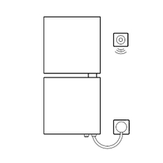 Těleso designové elektrické Kermi Signo-E 1130 x 540 mm, elektrosada WFS vpravo 600 W, stříbrné