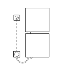 Těleso designové elektrické Kermi Signo-E 1710 x 540 mm, elektrosada WKS vlevo 800 W, bílé