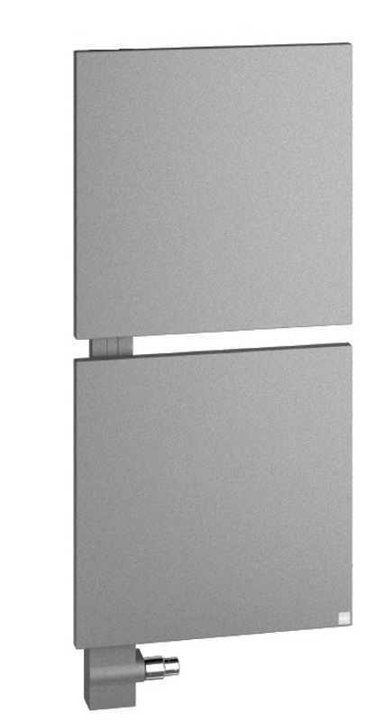 Těleso designové Kermi Signo 1247 x 540 mm, levý, 626 W, stříbrné