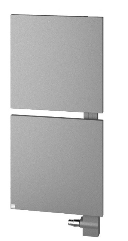 Těleso designové Kermi Signo 1247 x 540 mm, pravý, 626 W, stříbrné