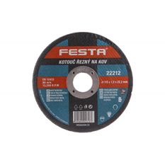 Kotouč řezný FESTA 22212 na kov 115x1,2x22,2mm