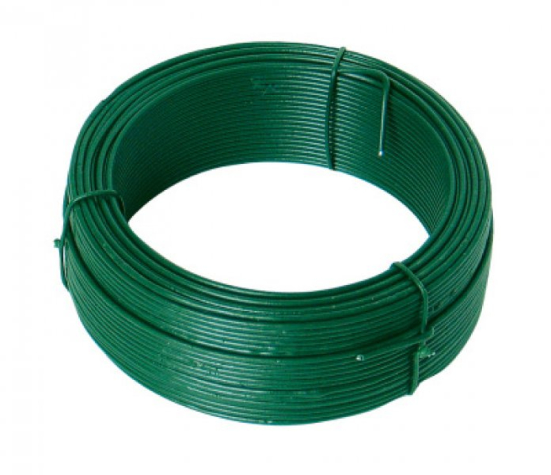 Drát vázací 1,8mm x 50m zelený pvc