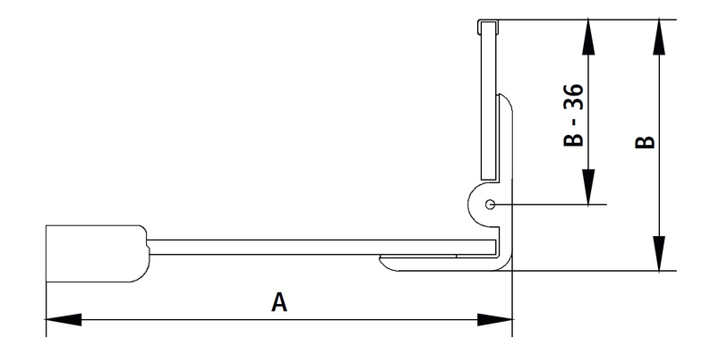 Zástěna Walk-in Wall s otočným křídlem Kermi Pasa XP PXT1L levá, stříbrná vysoký lesk/čiré ESG sklo 100 x 200 cm