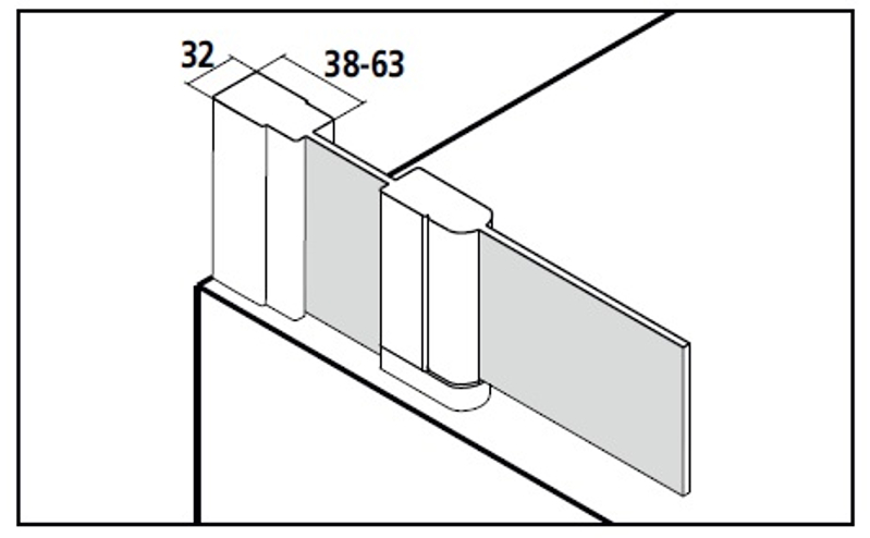 Zástěna vanová kyvná 2-dílná s pevným polem Plano Cada XS CKDTL levá bílá, čiré ESG sklo s úpravou CADAclean 105 x 160 cm