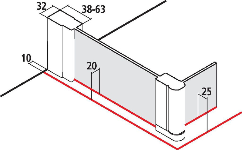 Zástěna Walk-in Wall s otočným křídlem Kermi Cada XS CKTFL levá stříbrná vysoký lesk, Serigrafie ESG sklo s úpravou CADAclean 90 x 200 cm