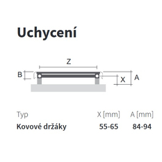 Těleso topné designové Isan Arte 1765 x 456 mm, 689 W, elektrické pro systém Nexus, sněhově bílá RAL 9016