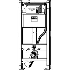 Modul WC Viega Prevista 8522 1120X500mm, ocel/antracit