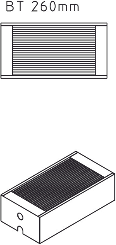 Konvektor Kermi Kompakt KKN26 250 x 900 mm, 1989W, bílá, s mřížkou, připojení boční vlevo