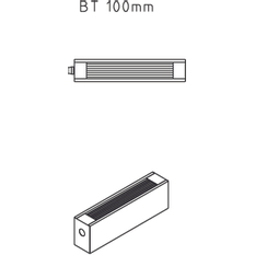 Konvektor Kermi Kompakt Ventil KKV10 100 x 800 mm, 402W, bílá, s mřížkou, připojení boční vlevo