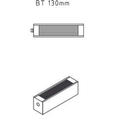 Konvektor Kermi Kompakt Ventil KKV13 100 x 2000 mm, 1286W, bílá, s mřížkou, připojení boční vlevo