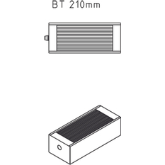 Konvektor Kermi Kompakt Ventil KKV21 150 x 2800 mm, 3931W, bílá, s mřížkou, připojení boční vlevo