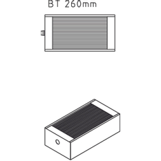 Konvektor Kermi Kompakt Ventil KKV26 150 x 1400 mm, 2485W, bílá, s mřížkou, připojení boční vlevo