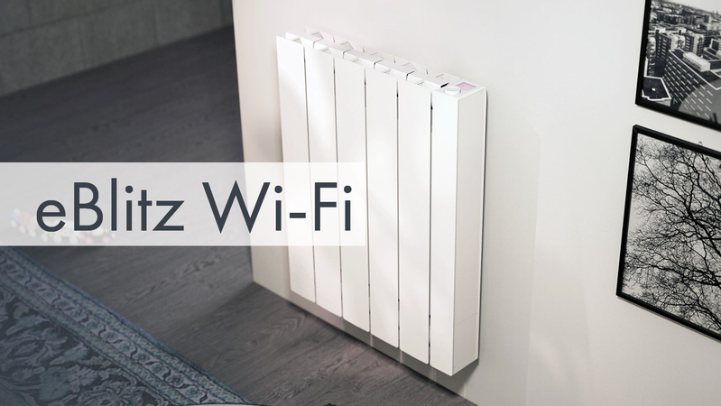 Těleso otopné článkové elektrické Lipovica e-Blitz WIFI 500, 4 články, 750 W, bílá