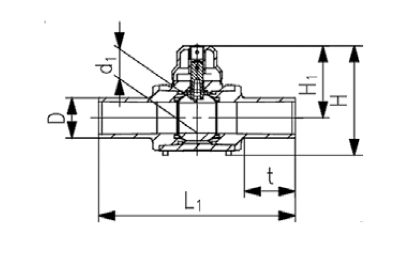 Kohout kulový Wavin PE100 SDR11, d 180