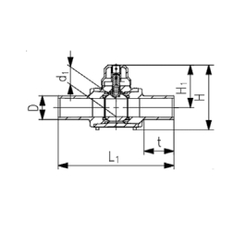 Kohout kulový Wavin PE100 SDR11, d 180