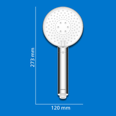 Ruční sprcha s filtrem Philips pr. 120 mm, se třemi druhy proudu, bílá/chrom