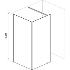 Sprchový kout Ravak Walk-In Corner 120x80, černá+transparent