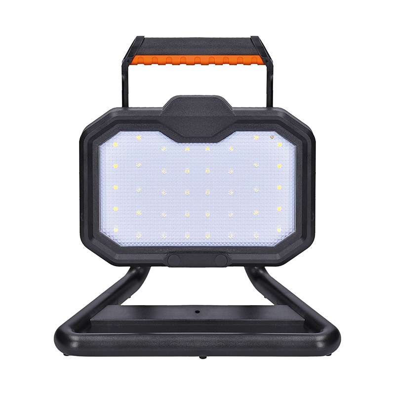 Solight LED reflektor 20W, přenosný, nabíjecí, 2000lm, oranžovo-černý