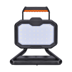 Solight LED reflektor 20W, přenosný, nabíjecí, 2000lm, oranžovo-černý