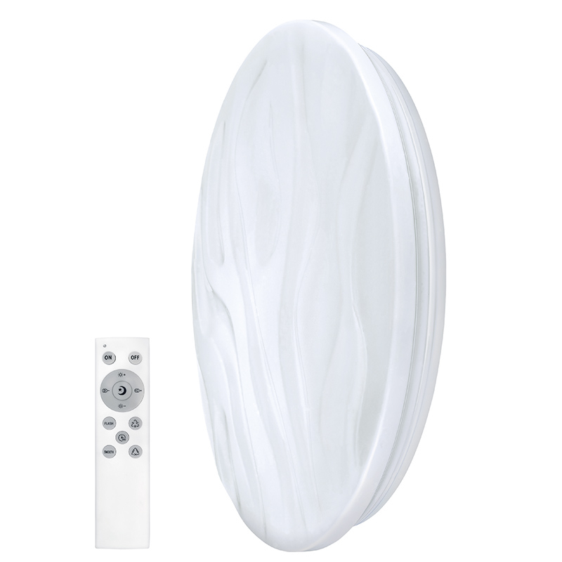 Solight LED smart stropní světlo Wave, 30W, 2300lm, wifi, RGB + CCT, dálkové ovládání