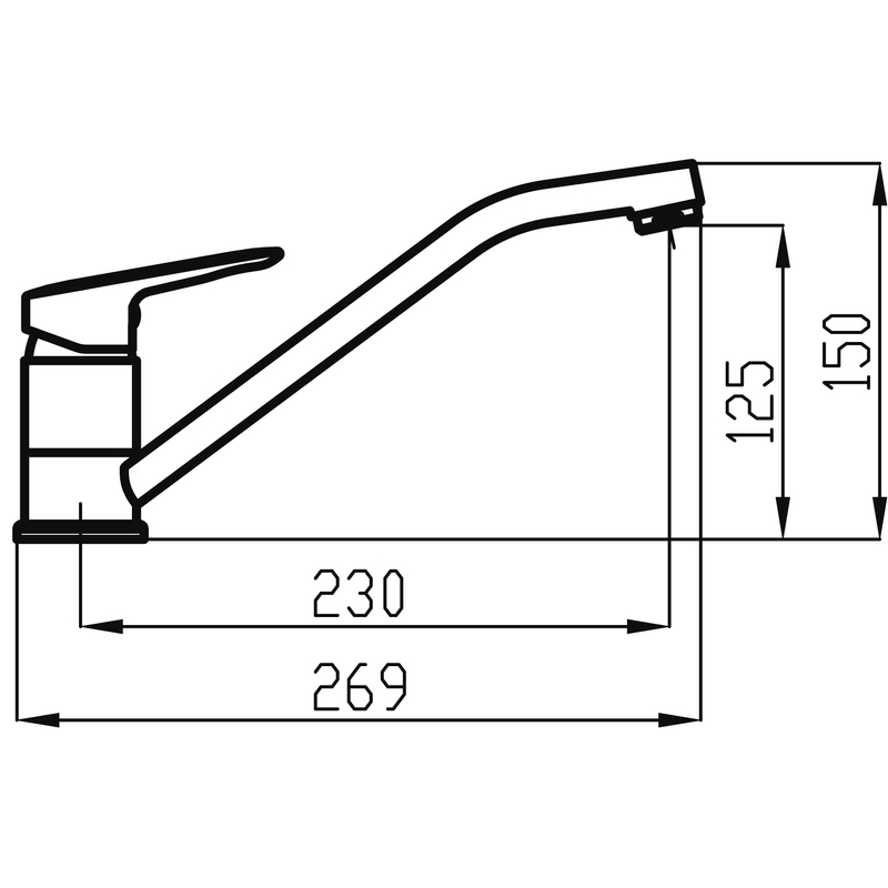 Dřezová baterie Novaservis Metalia 54 ECO chrom