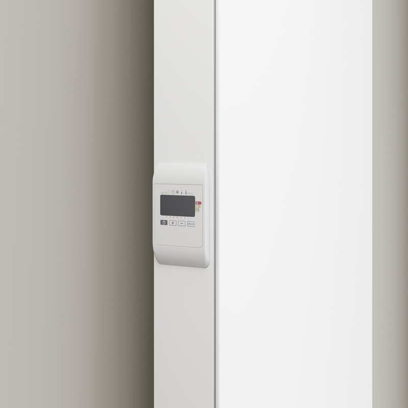 Radiátor Kermi E-Panel Plan vertikální P2E 10 1800 x 500 mm, 1250 W, regulátor vlevo bez zástrčky, bílá