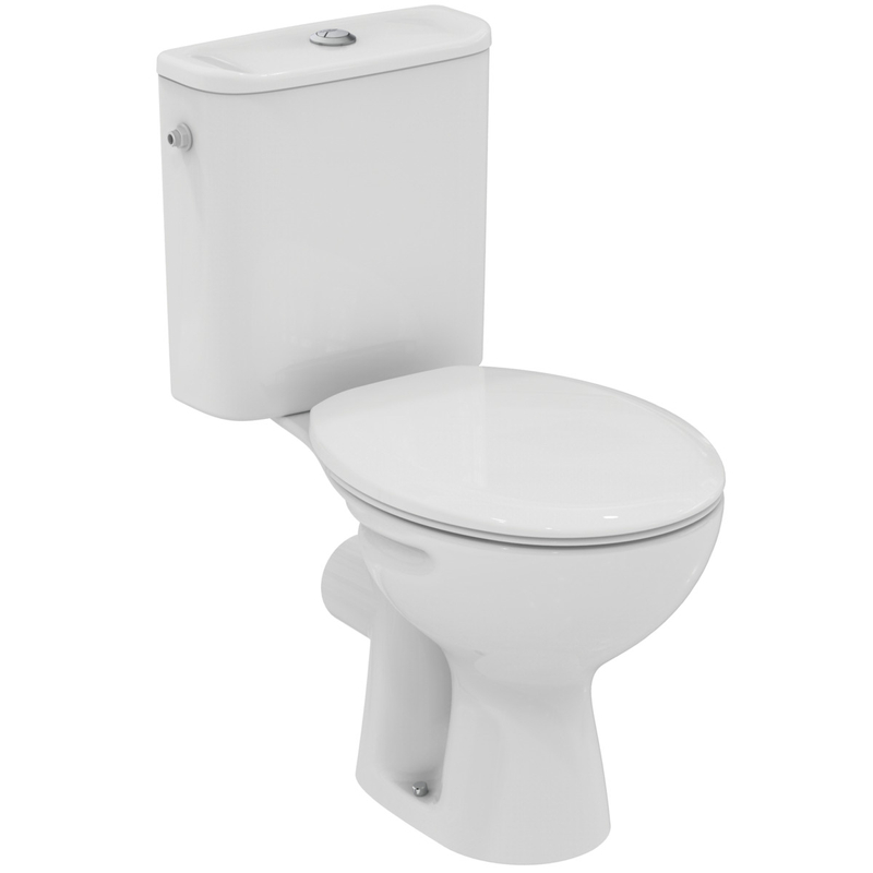 Klozet Kombi WC pack Ideal Standard Ullysse, vodorovný odpad, včetně zpomalovacího sedátka a nádržky, bílá