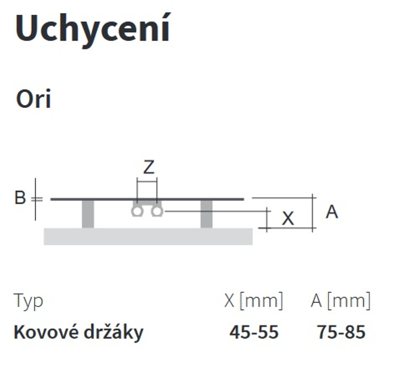 Těleso topné designové Isan Ori 1490 x 490 mm, 681 W, středové připojení, sněhově bílá - struktura S09