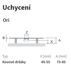 Těleso topné designové Isan Ori 1490 x 490 mm, 681 W, středové připojení, sněhově bílá - struktura S09